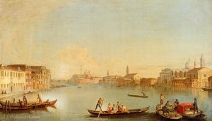 View Of San Giorgio Maggiore Seen From The South, Venice — Johan Richter (giovanni Richter)