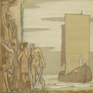 The Landing Of Saint Patrick In Ireland — Frederick Cayley Robinson