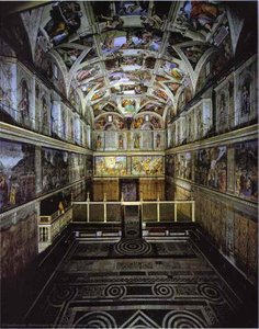 Die Innenseite Der Sixtinischen Kapelle — Michelangelo Buonarroti, Renaissance