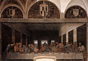 Leonardo Da Vinci 1498 Мајсторско Дело Ренесансне Приче 460 X 880 Cm Poslednja Вечера — Leonardo Da Vinči