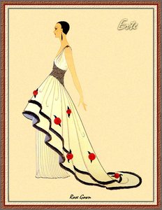 Rose Gown — Erté
