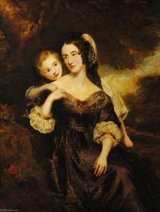 Martha Buckworth, Mrs William Lyde Wiggett Chute, with Her Son, Chaloner William Chute (1838–1892)