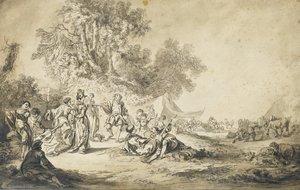 The Open-air Dance — Jean Baptiste Le Prince
