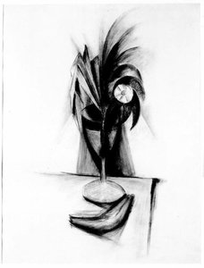 Flowers And Leaves In Goblet — Marsden Hartley