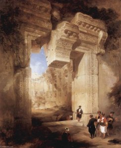 Deutsch Der Eingang Zum Goldenen Tempel In Baalbeck — David Roberts, Orientalism