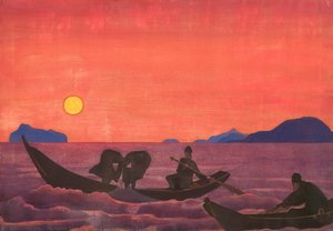 And We Continue Fishing — Nicholas Roerich, Symbolism