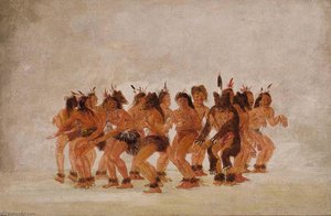 Bear Dance, Preparing For A Bear Hunt — George Catlin