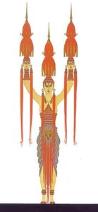 Lantern Bearer, Treasures Of Indochina — Erté