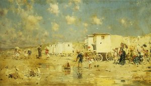 The Beach At Scheveningen, Holland — Frederick Hendrik Kaemmerer