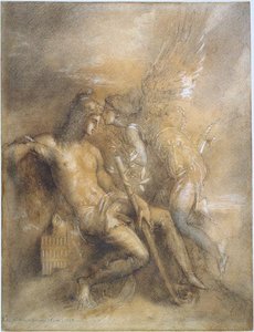 Hesiod And The Muse_ — Gustave Moreau