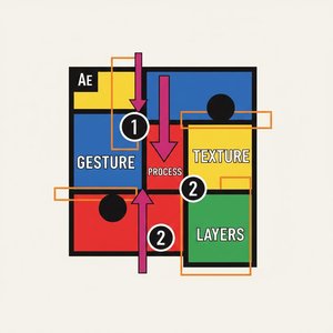 Architektonischer Rhythmus In Primärfarben: Eine Monumentale Studie Geometrischer Präzision — Hélène Muller