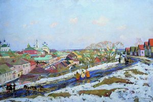 In The Province. Torjok. Tver Governorate — Konstantin Yuon