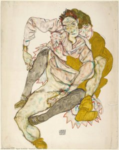Seated Couple, 1915 — Egon Schiele