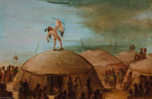 Rainmaking Among The Mandan — George Catlin