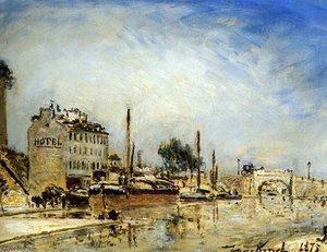 Le Canal St. Martin Paris Sun — Johan Barthold Jongkind