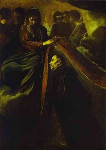St. Idelfonso Erhält Die Chasuble Von Der Jungfrau — Diego Rodríguez De Silva Y Velázquez, Barock