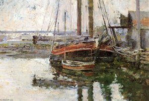 Coal Schooner Unloading — Theodore Robinson