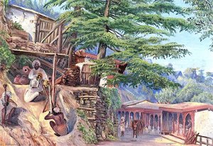 Drinking Fountain, Simla (shimla), Himachal Pradesh, India — Marianne North