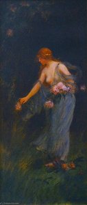 In The Garden — Charles Courtney Curran