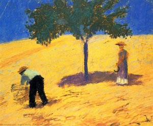 Tree In The Cornfield — August Macke, German Expressionism