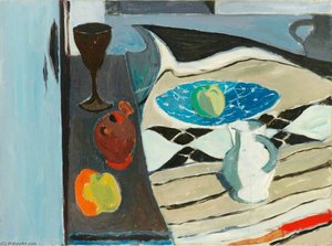 Still Life — Sir William George Gillies, Cubism