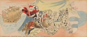 Juan Ponce de Leon (study for Tallahassee mural)