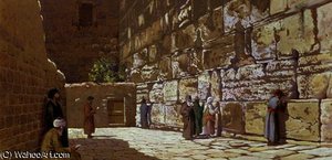 The Wailing Wall, in Jerusalem