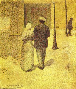Man And Woman In The Street — Charles Angrand