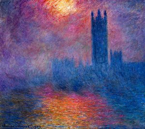 Parlamento De Londres Al Sol — Claude Monet, Impresionismo