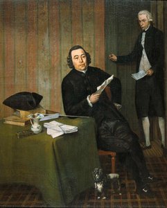 Wernerus Köhne (1725/26-88), Notary Of Haarlem, With His Clerk Jan Bosch, Wybrand Hendriks, 1787 — Wybrand Hendriks