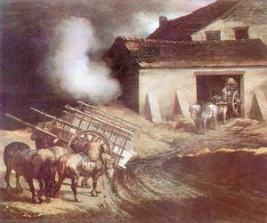 The Plaster Kiln — Теодор Жерико, Romanticism