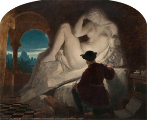 Michelangelo Sculpting The Statue Of 'night' — Sir Joseph Noel Paton