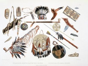 Indian Utensils And Arms - — Karl Bodmer