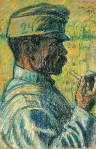 Smokig A Pipe In Profile — István Nagy