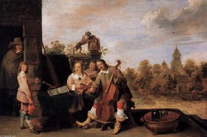 The Painter And His Family — David Teniers The Younger
