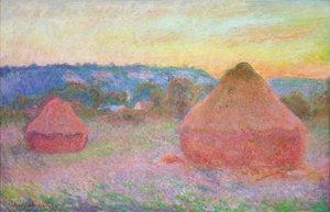 Los Campos De Trigo Al Caer La Tarde — Claude Monet, Impressionist Landscape