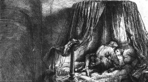 Ledikant, Etsning, Bibliothèque Nationale De — Rembrandt Van Rijn, Baroque Realism