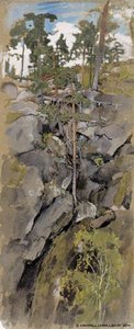 Korpilouhikko Lehtipuineen — Eero Järnefelt