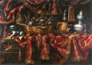 Still life with a dog.