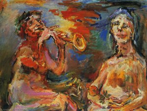 Matin Et Soir (la Puissance De La Musique), Morning And Evening ( Power Of The Music), Huile Sur Toile, — Oskar Kokoschka, Early Expressionism