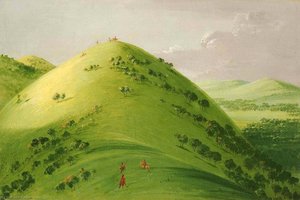Beautiful Prairie Bluffs, Upper Mississippi — George Catlin