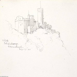 Castle Schönburg, Oberwesel — George Elbert Burr, Realism