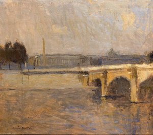 Seine At Paris, Pont De La Concorde — Frank Edwin Scott