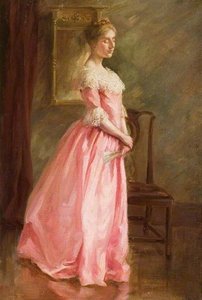 Full Length Figure of a Woman in Evening Dress