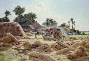 The Threshing Machine — Albert Gabriel Rigolot