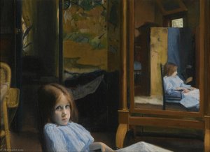 Fillette (lucie Esnault Au Psyché) — Jacques-émile Blanche