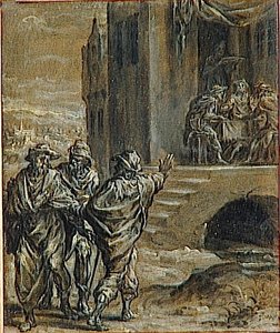 Jesus Et Les Disciples D'emmaus — Dirck Barendsz, Northern Renaissance