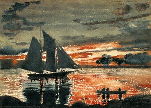 Atardecer En Llamas — Winslow Homer, Realism