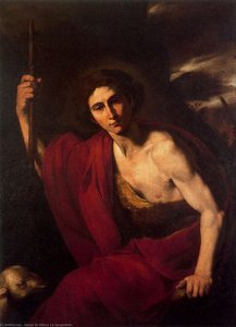 San Juan Bautista Con El Cordero — Jusepe De Ribera