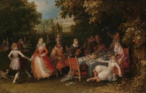 The Fête Champêtre, David Vinckboons, c. 1610